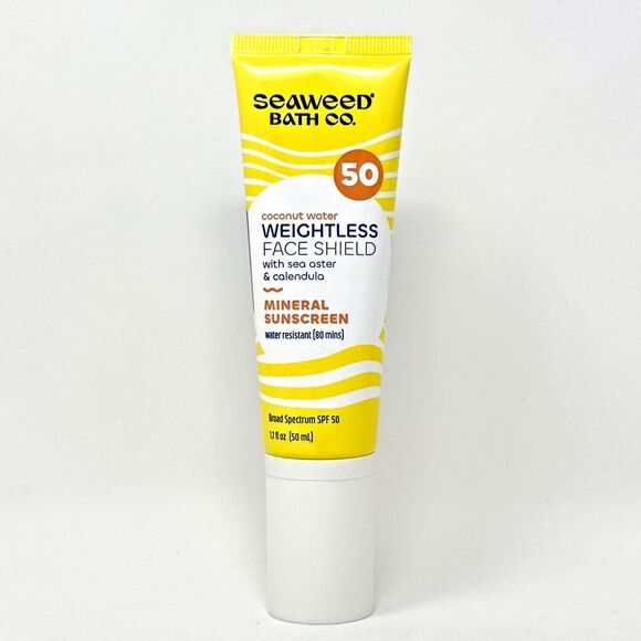 Seaweed Bath Co Weightless Face Shield SPF 50 Mineral Sunscreen 1.7 fl oz NEW - Picture 2 of 6